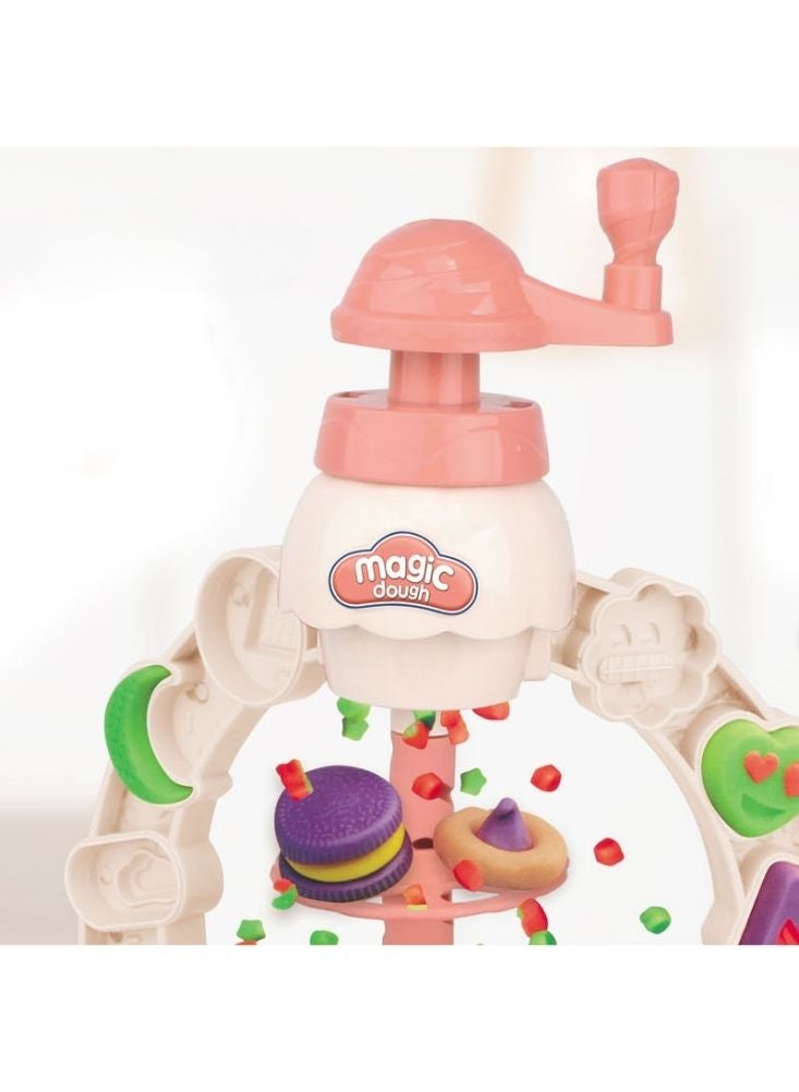 Magic Dough Happy Color Cyclone Dessert Machine Playset with Molds and Creative Accessories - Image 4